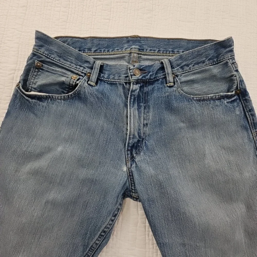 Polo Ralph Lauren Jeans Men 33x32 Med Wash 867‎ Classic Fit Straight Distressed
